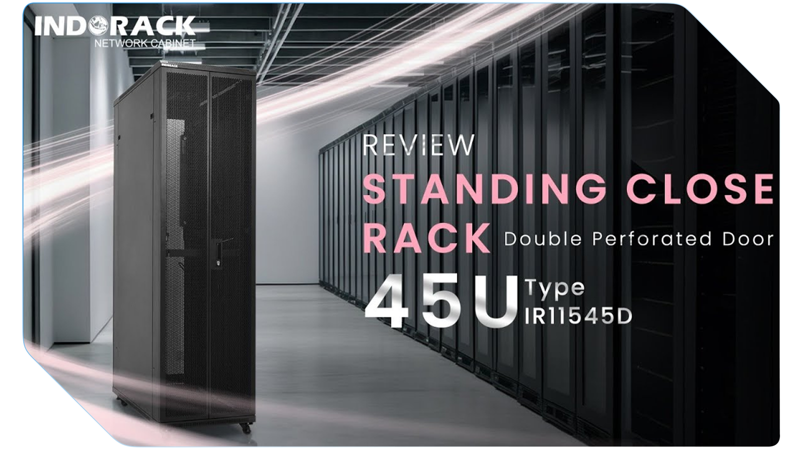 Standing Close Rack Double Perforated Door 42U IR11545D